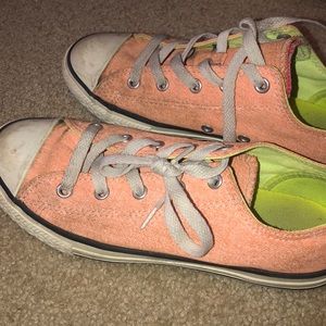 Neon Low Converse Kids Sneakers